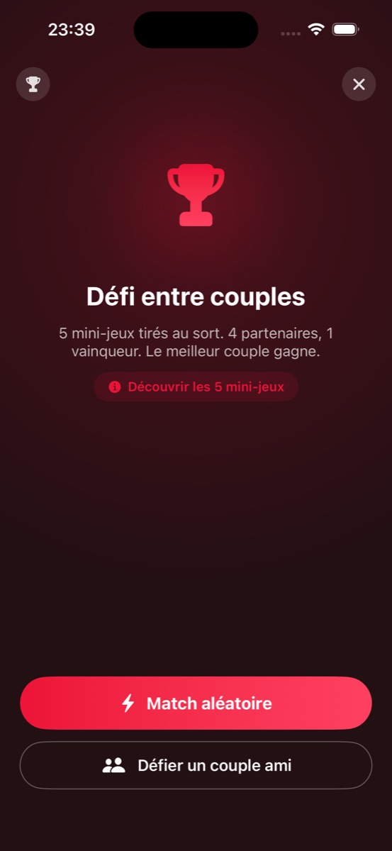 Couple Battle Adeux : affrontez d'autres couples dans 5 mini-jeux multijoueur avec classement ELO