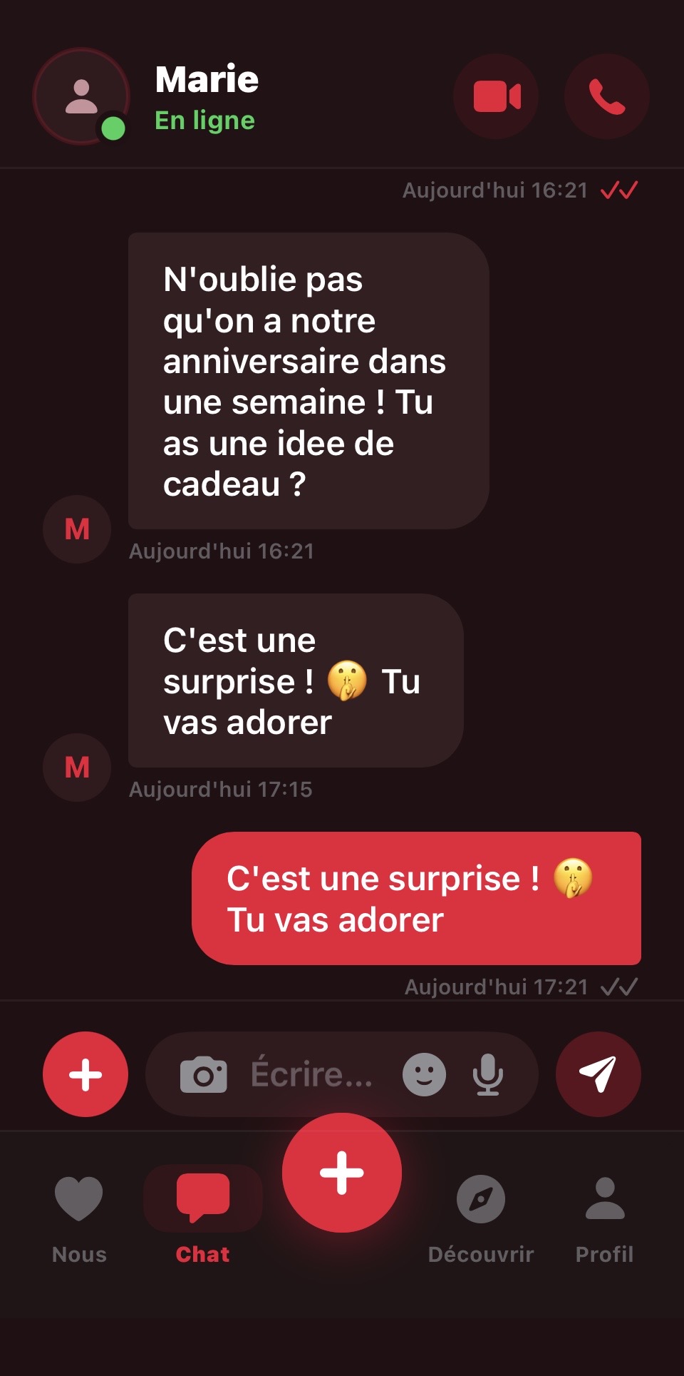 Chat Adeux - Messagerie privée