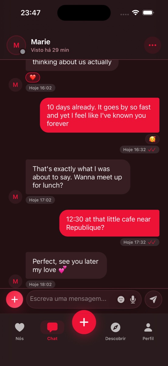Messagerie priv&eacute;e Adeux v1.6 : chat en temps r&eacute;el avec photos, GIF, messages vocaux et r&eacute;actions emoji personnalis&eacute;es