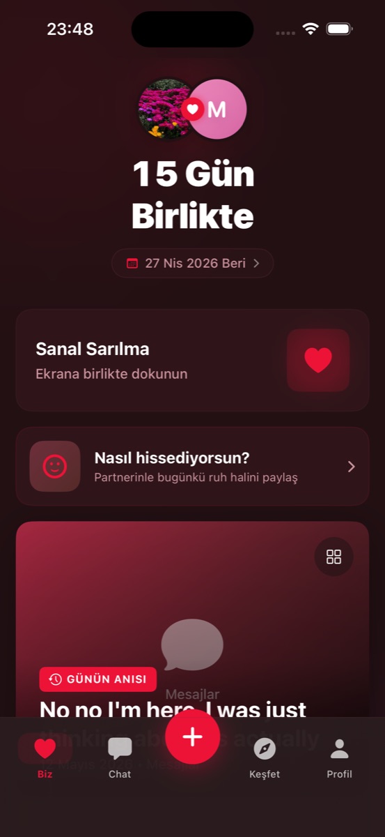 &Eacute;cran d'accueil Adeux v1.6 : compteur de jours, lettre du matin, c&acirc;lin virtuel et acc&egrave;s Memory Lane